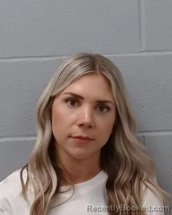 Mugshot of Cristyn Leigh Carson booked in Hays County, Texas on May 15, 2026