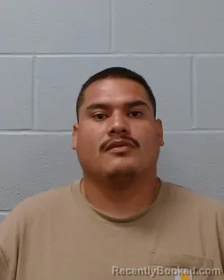 Mugshot of George Espinoza booked in Hays County, Texas on June 20, 2026