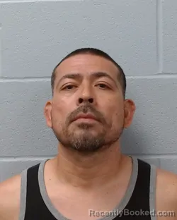 Mugshot of Juan Gabriel Carrizales-Pena booked in Hays County, Texas on June 25, 2026