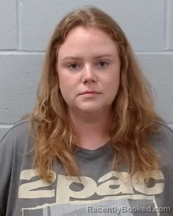 Mugshot of Paige Loren Hollis booked in Hays County, Texas on June 26, 2026