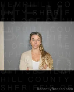 Mugshot of COURTNEY RENAE JONES booked in Hemphill County, Texas on April 15, 2026