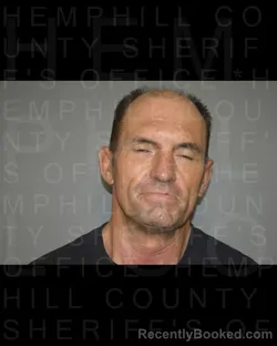 Mugshot of DEWAYNE SCOTT EVANS booked in Hemphill County, Texas on June 23, 2026