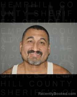 Mugshot of Patrick Noel Lopez booked in Hemphill County, Texas on August 11, 2026