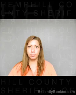 Mugshot of Cristina Ruiz booked in Hemphill County, Texas on August 13, 2026