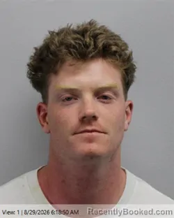 Mugshot of Hayden Andrew Pichett booked in Virginia Beach County, Virginia on August 29, 2026
