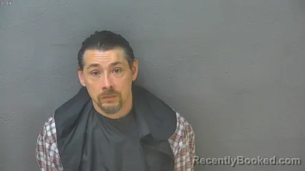 Mugshot of Justin Lee Burkey booked in Lynchburg County, Virginia on August 13, 2026
