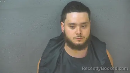 Mugshot of Micah John Sheffey booked in Lynchburg County, Virginia on August 21, 2026
