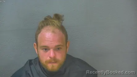 Mugshot of Spencer David Amos booked in Lynchburg County, Virginia on August 12, 2026