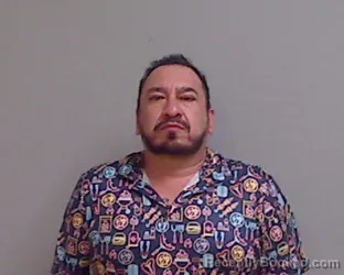 Mugshot of Esteban Bocanegra Ruiz booked in Hidalgo County, Texas on July 14, 2026