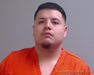 Mugshot of Andre Moreno booked in Hidalgo County, Texas on August 23, 2026