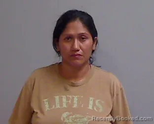 Mugshot of Lucero Elizabeth Arevalo booked in Hidalgo County, Texas on August 27, 2026