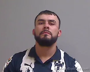 Mugshot of Ricardo Miguel Martinez booked in Hidalgo County, Texas on August 27, 2026