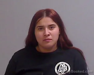Mugshot of Rubi Araceli Navarro booked in Hidalgo County, Texas on September 11, 2026