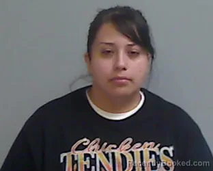 Mugshot of Ana Karen Ramirez booked in Hidalgo County, Texas on September 14, 2026