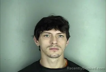 Mugshot of Joshua Lee Bush booked in Greenwood County, South Carolina on August 29, 2026