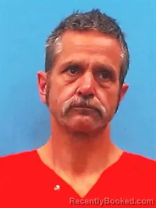 Mugshot of Rickie Lee Mitchell booked in Yell County, Arkansas on April 24, 2026