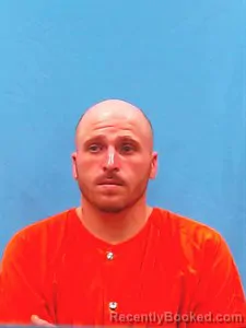 Mugshot of Arron Lee Hall booked in Yell County, Arkansas on August 14, 2026