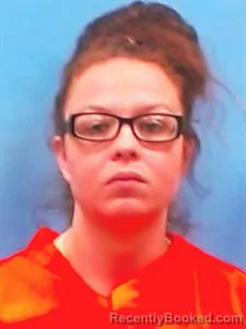 Mugshot of Angelica Lynn Russell booked in Yell County, Arkansas on October 19, 2026