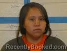 Mugshot of Kristiene Rose Blue Bird booked in Oglala Lakota County, South Dakota on August 15, 2026