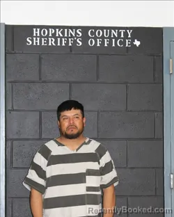 Mugshot of JULIO CESAR TOVER-VEGA booked in Hopkins County, Texas on March 27, 2026