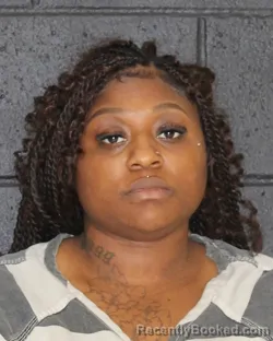 Mugshot of TANEICIA GYNAE SLOAN booked in Hopkins County, Texas on April 4, 2026