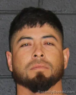 Mugshot of Hervin Adan Espino Espino booked in Hopkins County, Texas on August 9, 2026