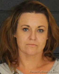 Mugshot of Amber Lea Geurin booked in Hopkins County, Texas on August 22, 2026