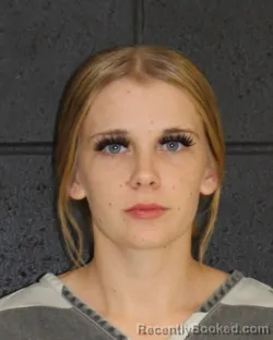 Mugshot of Gracie Nelle Thompson booked in Hopkins County, Texas on October 10, 2026
