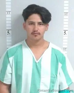 Mugshot of Isaac Miguel Marquez booked in Hutchinson County, Texas on July 26, 2026