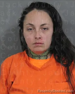 Mugshot of BRITTANI MARISSA JACKSON booked in Jack County, Texas on March 20, 2026