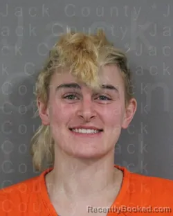 Mugshot of LAURA ANN RUSSELL booked in Jack County, Texas on March 31, 2026