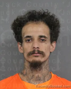 Mugshot of GALVIN ZAHN DAVIS booked in Jack County, Texas on April 2, 2026