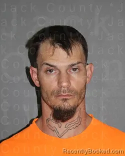 Mugshot of GARRETT ALLEN GRISHAM booked in Jack County, Texas on May 2, 2026