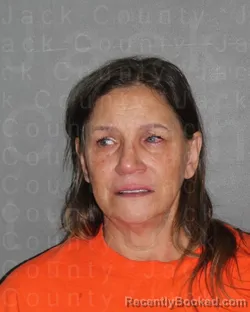 Mugshot of JACQUELINE DONETTE SIMPSON booked in Jack County, Texas on August 2, 2026