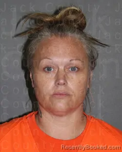 Mugshot of AMBER TOMI DEWVALL booked in Jack County, Texas on August 3, 2026