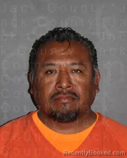 Mugshot of Juan Oscar Martinez-Gonzalez booked in Jack County, Texas on August 27, 2026