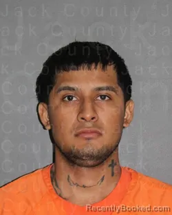 Mugshot of Robinson Javier Garcia-Gomez booked in Jack County, Texas on August 28, 2026