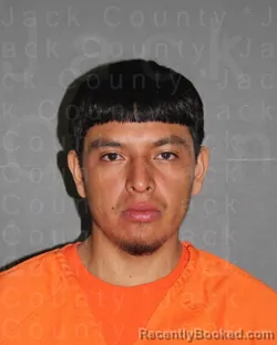 Mugshot of Erick Angel-Sanchez booked in Jack County, Texas on September 3, 2026
