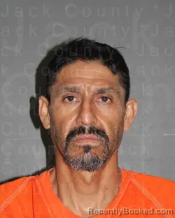 Mugshot of Reyes Antonio Medellin booked in Jack County, Texas on September 5, 2026