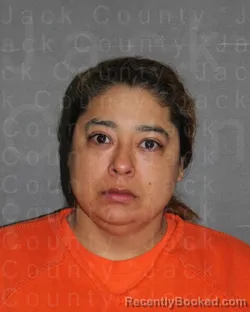 Mugshot of Blanca Nubia Zeledon-Lagos booked in Jack County, Texas on September 5, 2026