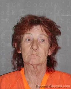 Mugshot of Sharon Kay Pasley booked in Jack County, Texas on September 6, 2026