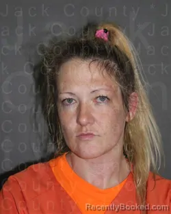 Mugshot of Erika Brooke Horton booked in Jack County, Texas on September 10, 2026