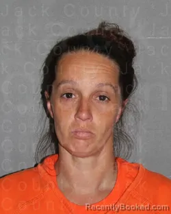 Mugshot of Kattie Louise Gary booked in Jack County, Texas on September 22, 2026