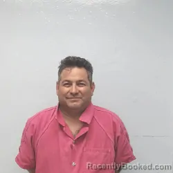 Mugshot of Alonzo Javier Herrera booked in Jim Wells County, Texas on August 11, 2026