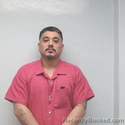 Mugshot of Jesus Alaniz booked in Jim Wells County, Texas on August 12, 2026