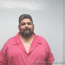 Mugshot of Ezequiel Zeke Luna booked in Jim Wells County, Texas on August 21, 2026