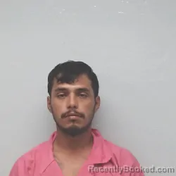 Mugshot of Ray Dominico Peralta booked in Jim Wells County, Texas on August 29, 2026