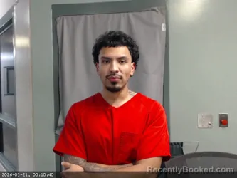 Mugshot of EVERARDO SANCHEZ-PLIEGO booked in Karnes County, Texas on March 20, 2026