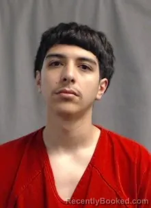 Mugshot of Nicholas Gavin Gutierrez-Friesenhahn booked in Karnes County, Texas on March 22, 2026