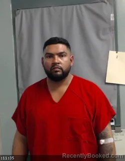 Mugshot of SANTOS ANTONIO DELAROSA booked in Karnes County, Texas on April 24, 2026